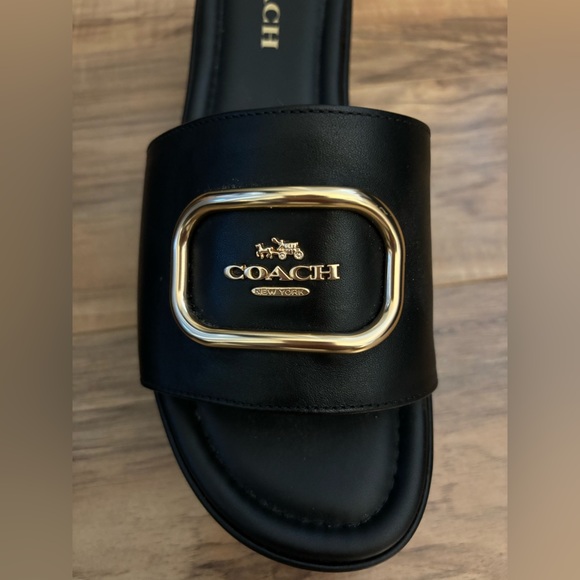 Coach platform sandals. Worn once. Original box included. - Picture 7 of 11
